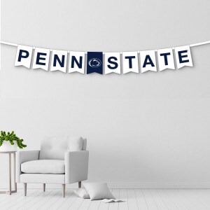 Penn State string banner white banner navy lettering